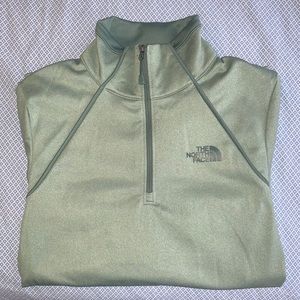 NWOT, green, The North Face 1/4 zip, size small